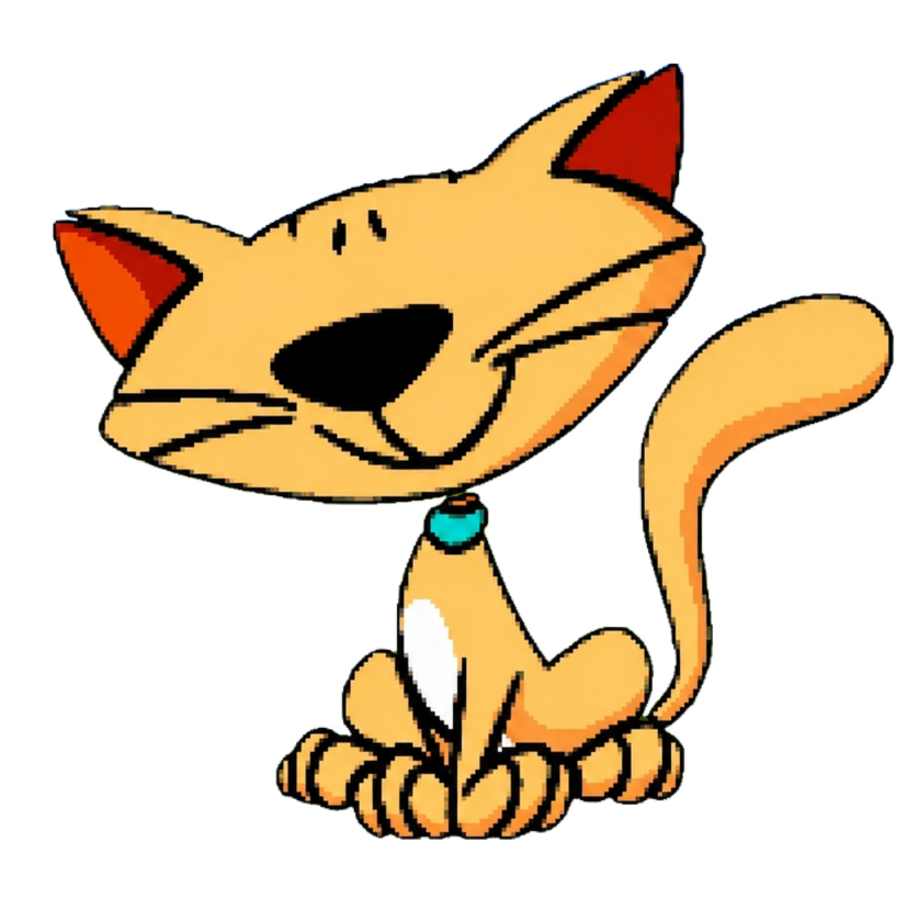 Links the cartoon cat